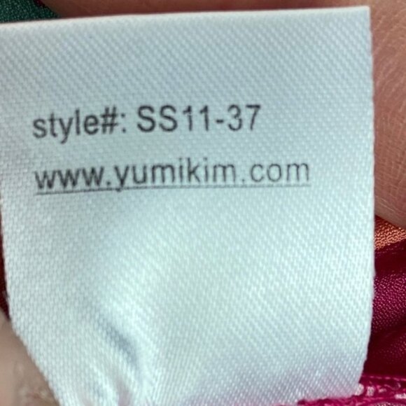 Yumi Kim Myla Tank Jayne Tulip Pink Print Floral Top Size Large Blouse Pink Blue - Picture 8 of 10